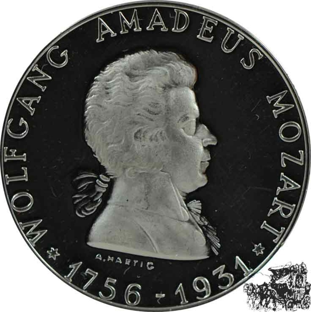 Silber Medaille - 175. Geburtstag W. A. Mozart