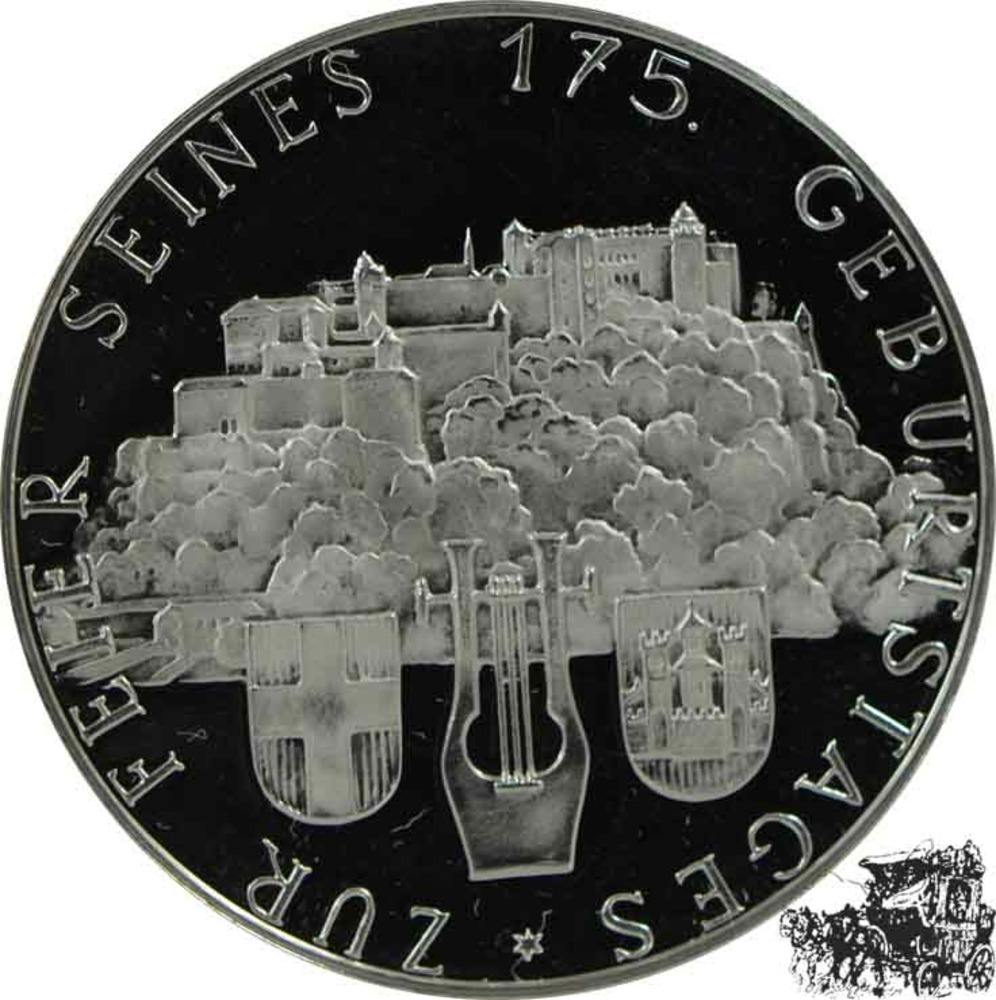Silber Medaille - 175. Geburtstag W. A. Mozart