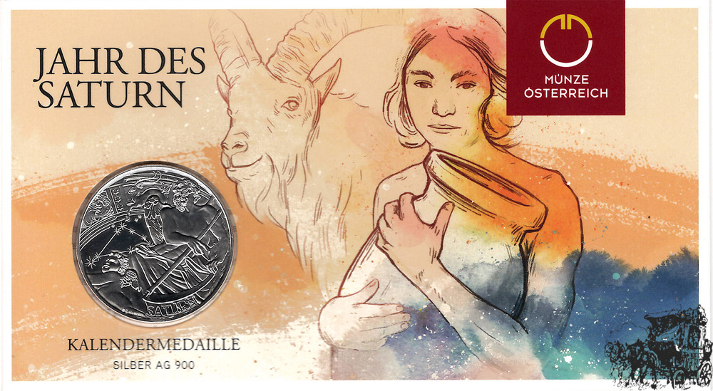 Kalendermedaille 2021 - Saturn