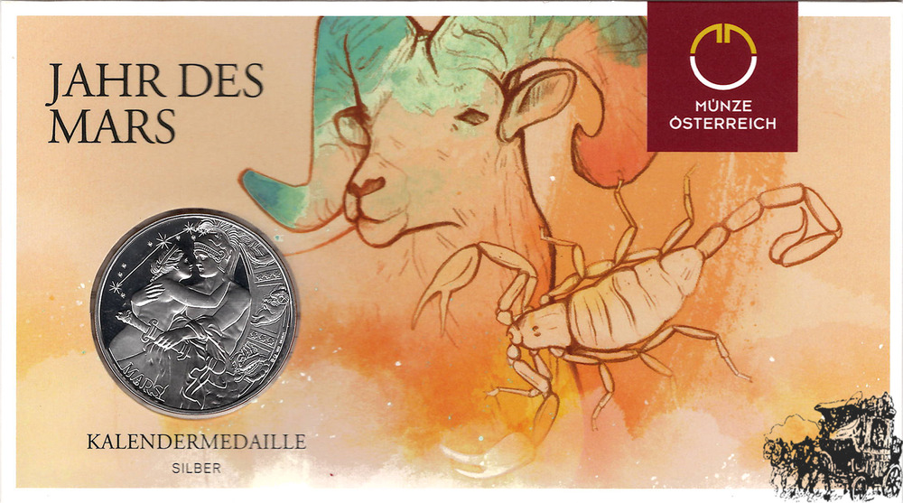 Kalendermedaille 2023 - Mars