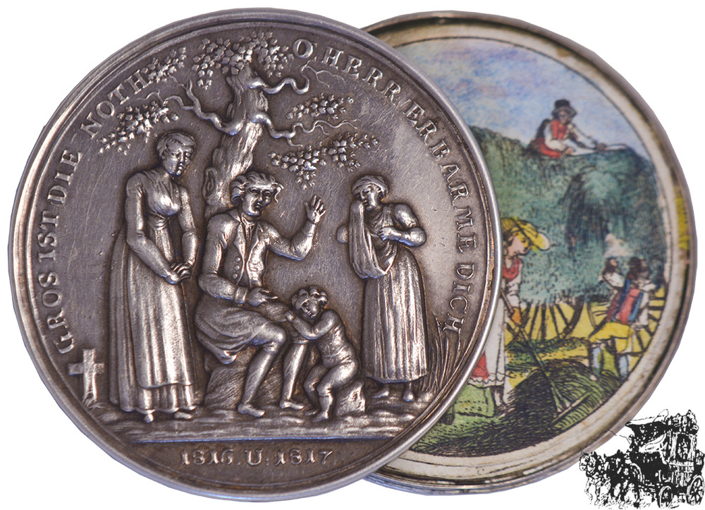AR-Medaille 1817, Nürnberg “Hungertaler“ 1816 und 1817“