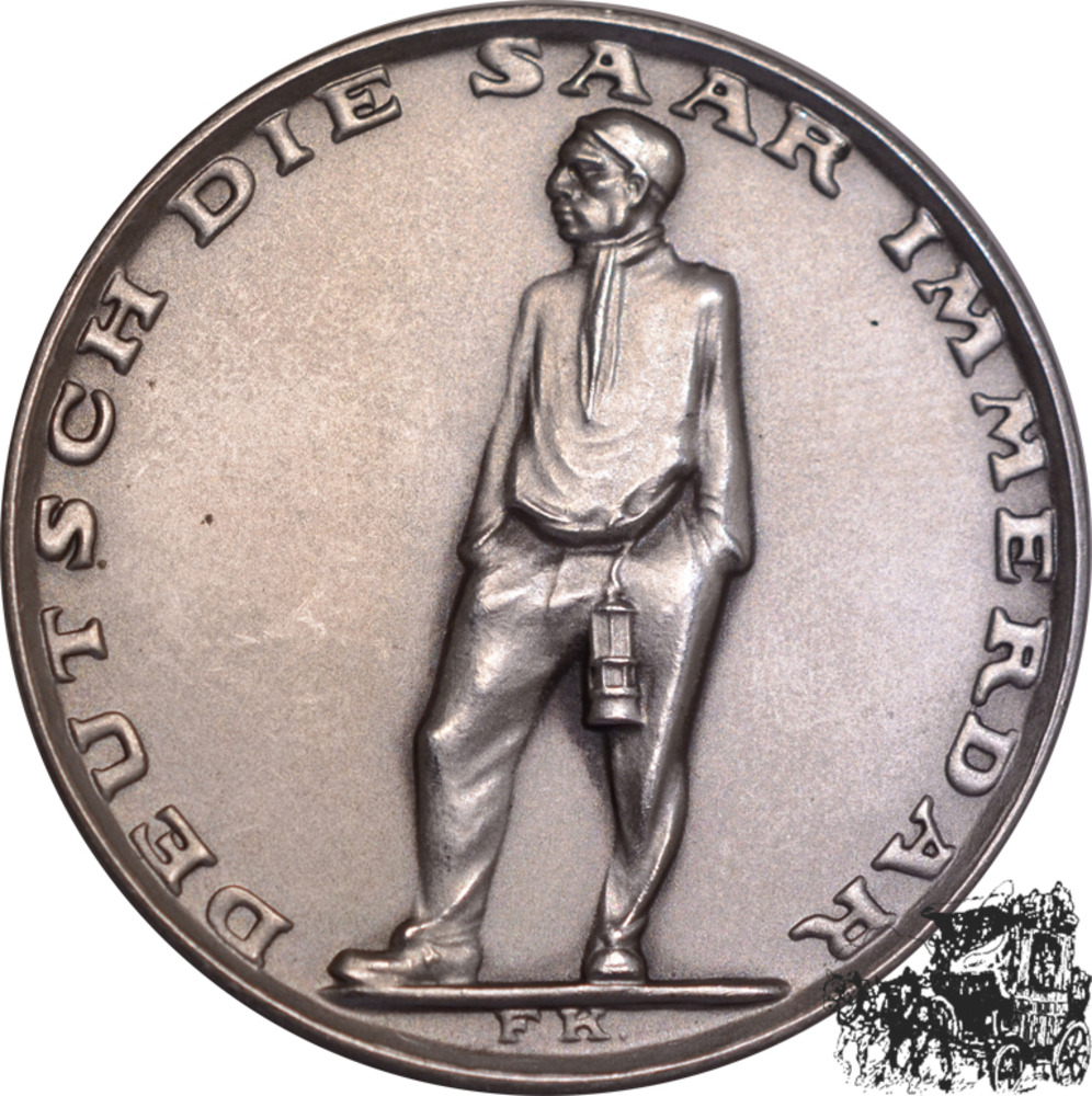 AG-Medaille Volksabstimmung im Saargebiet - Silber