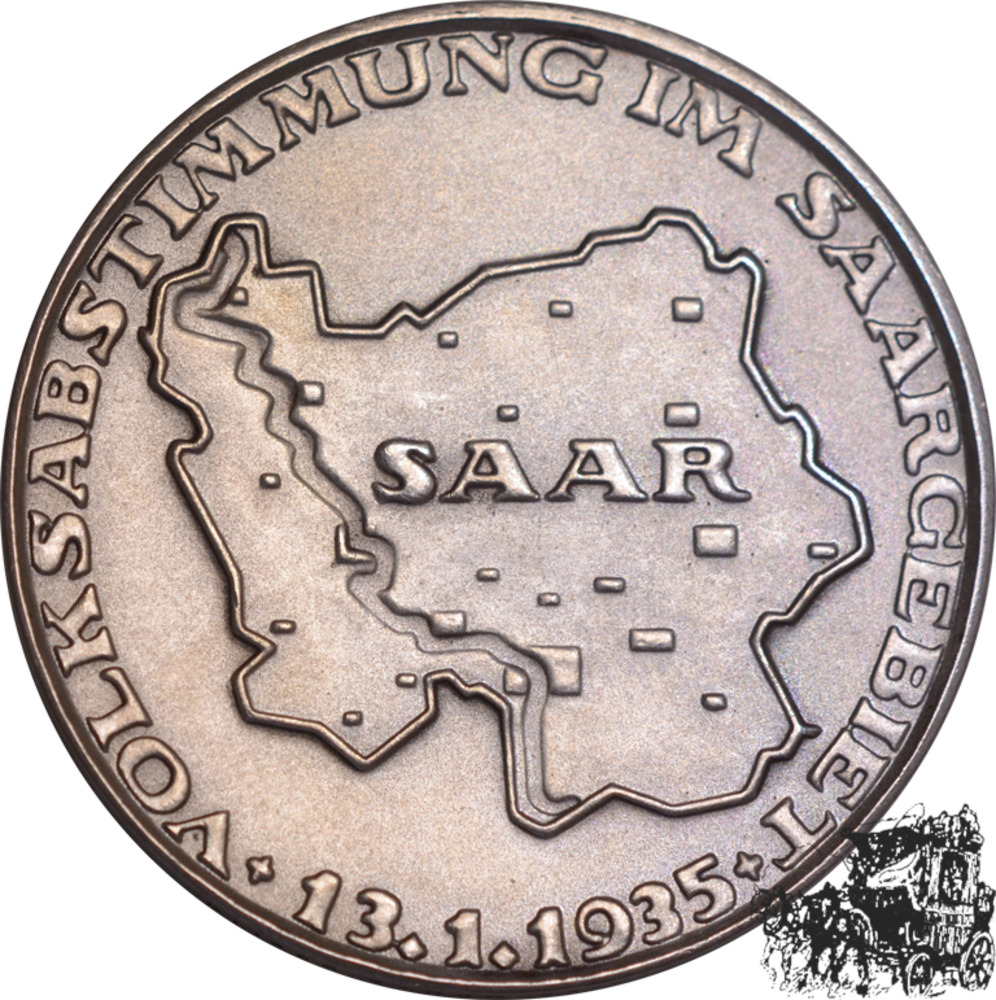AG-Medaille Volksabstimmung im Saargebiet - Silber