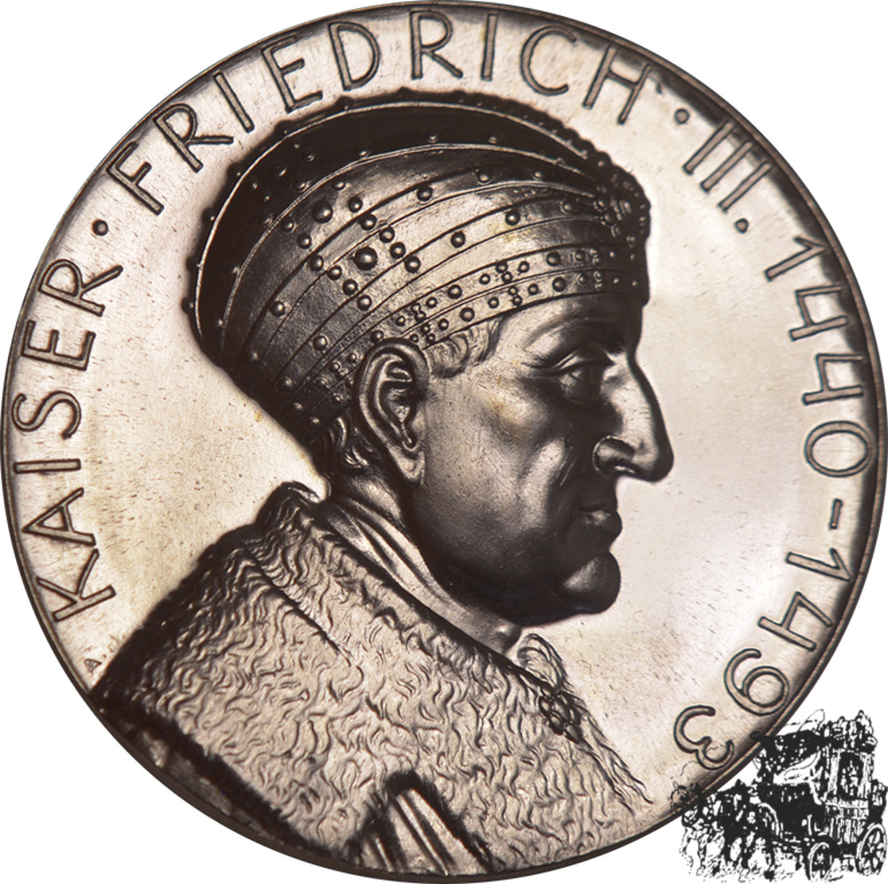 Österreich Medaille 1980 - 500 Jahre Stadterhebung Baden (NÖ), - Kaiser Friedrich III.