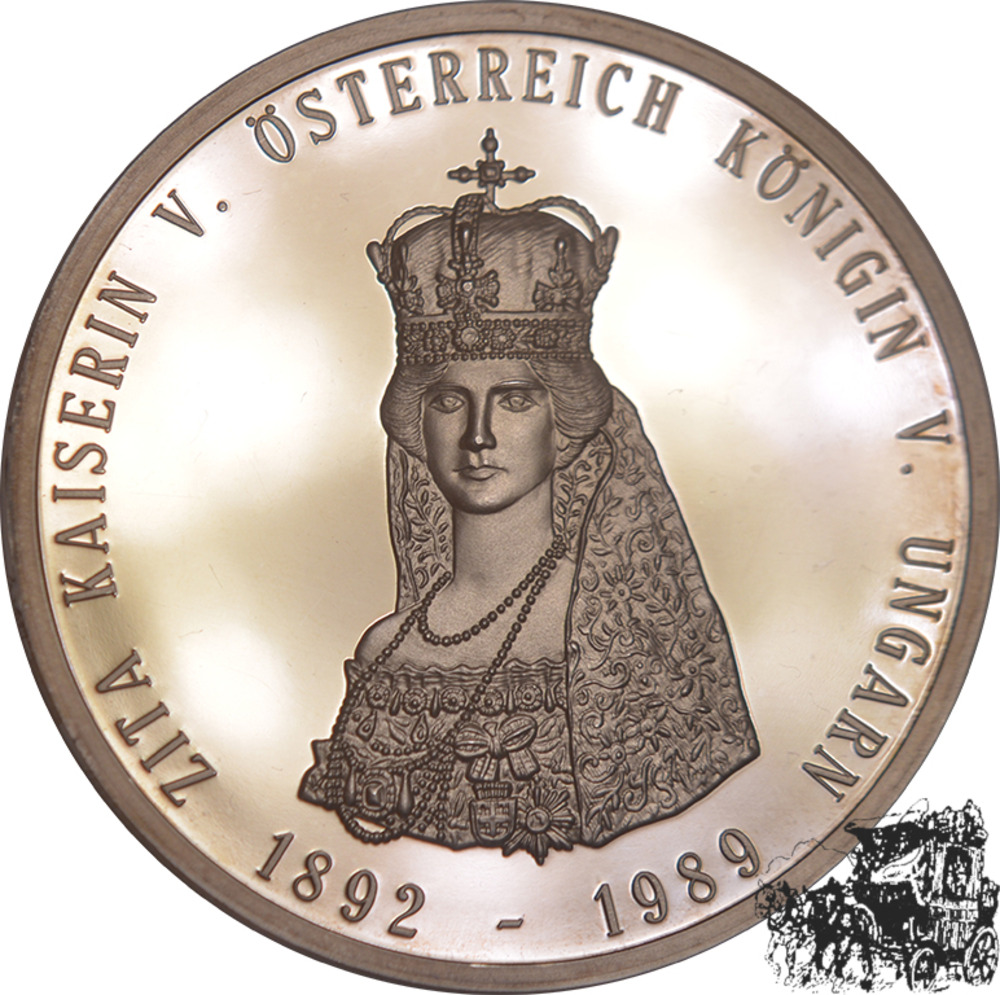 AG-Medaille Österreich - Zita Kaiserin von Östereich - Königin von Ungarn 1898 -1989