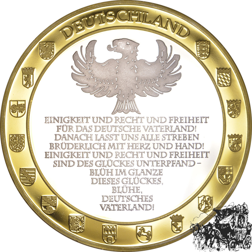 Gigant Medaille, Deutschland, Einigkeit und Recht und Freiheit, PP