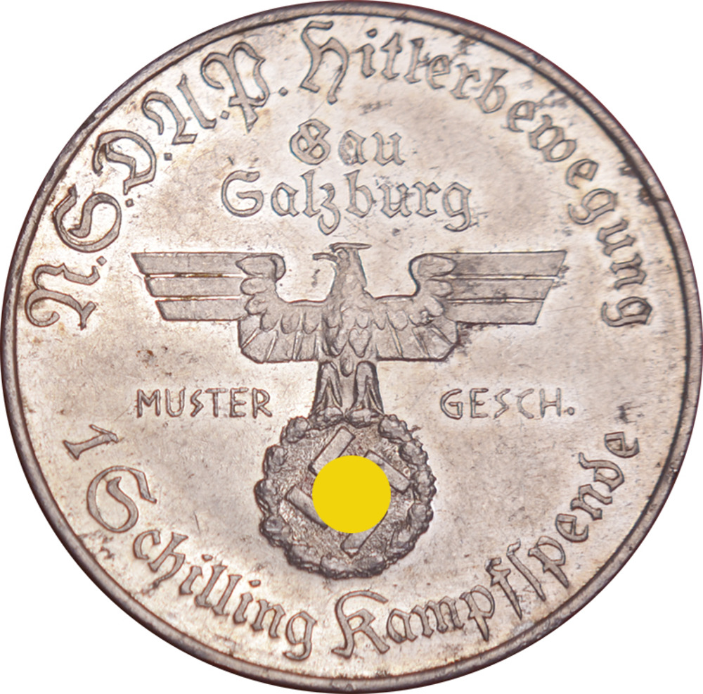 1 Schilling Kampfspende für den Gau Salzburg