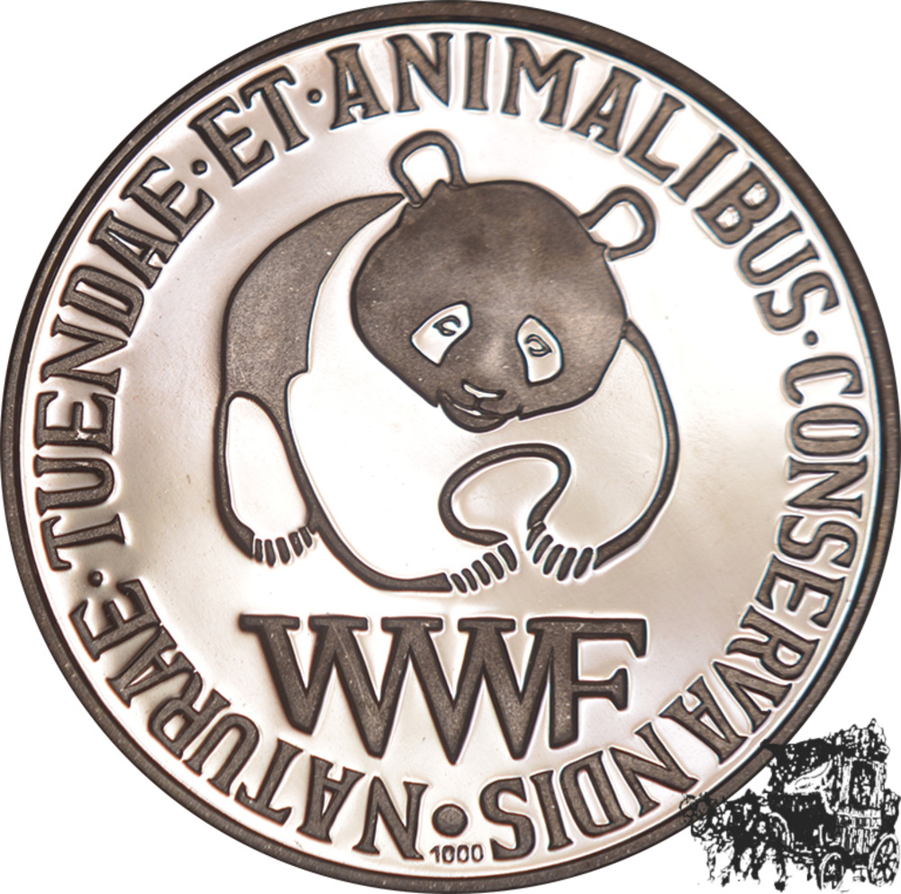 AG-Medaille, Bergtapir - WWF - World Wildlife Fund, Anlagesilber AG-Medaille, Bergtapir - WWF - World Wildlife Fund, Anlagesilber