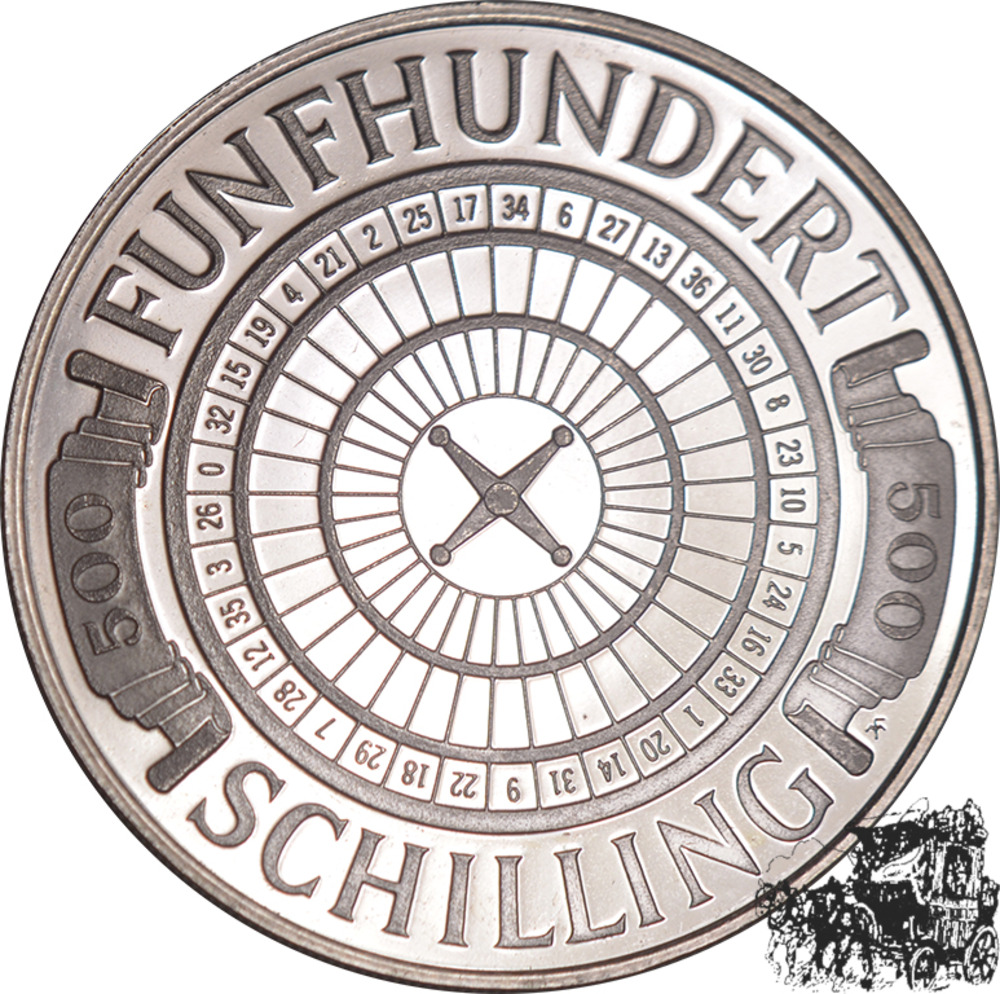 500 Schilling 2000 - “Roulette“ 500 Schilling 2000 - “Roulette“