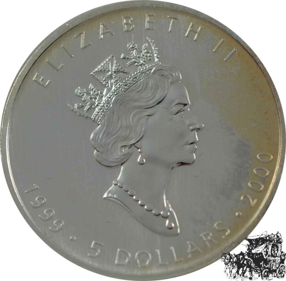 5 Dollar 1999/2000 - Mapel Leaf/Feuerwerk PM 5 Dollar 1999/2000 - Mapel Leaf/Feuerwerk PM