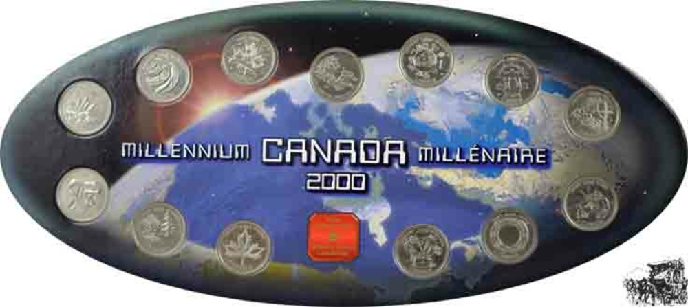 13 x 25 Cent 2000 - Millennium