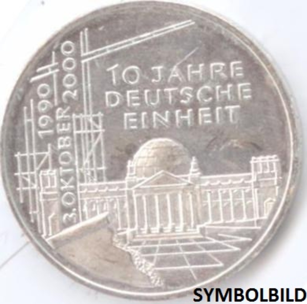 10 Mark 2000 D - 10 Jahre Deutsche Einheit
