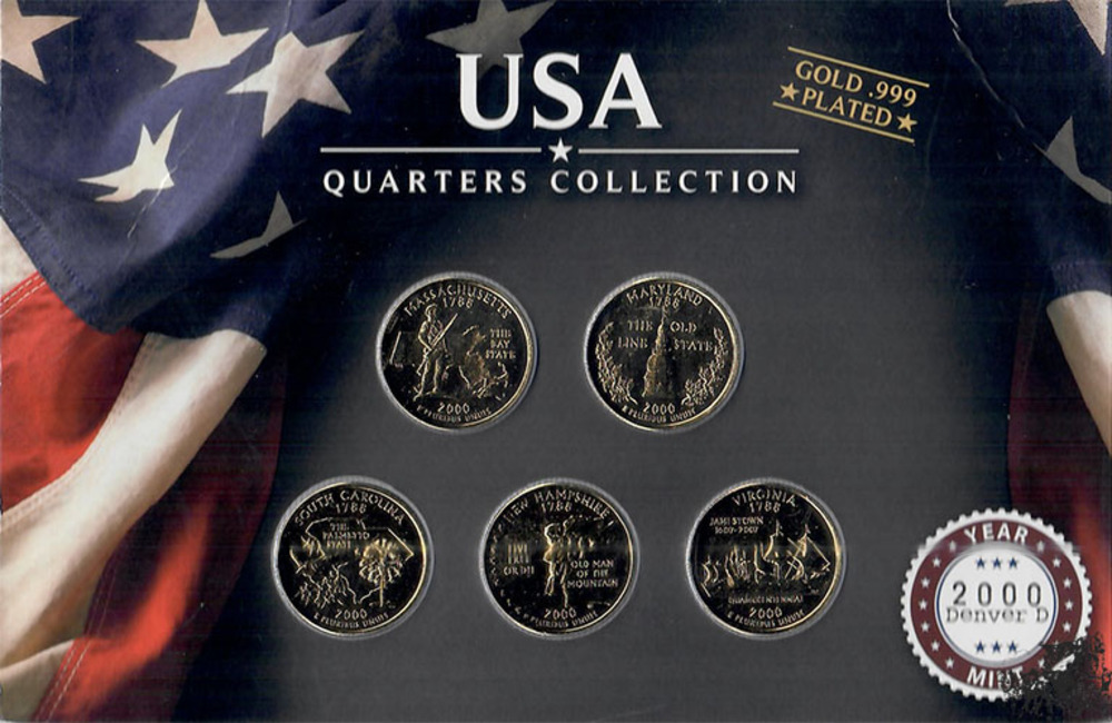 5 x 25 Cent 2000 D - USA 5 x 25 Cent 2000 D - USA