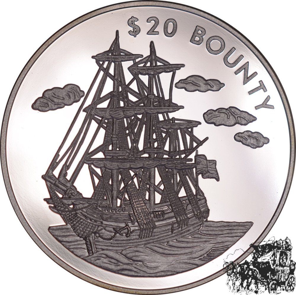 20 Dollar 2000 - Segelschiff “Bounty“ 20 Dollar 2000 - Segelschiff “Bounty“