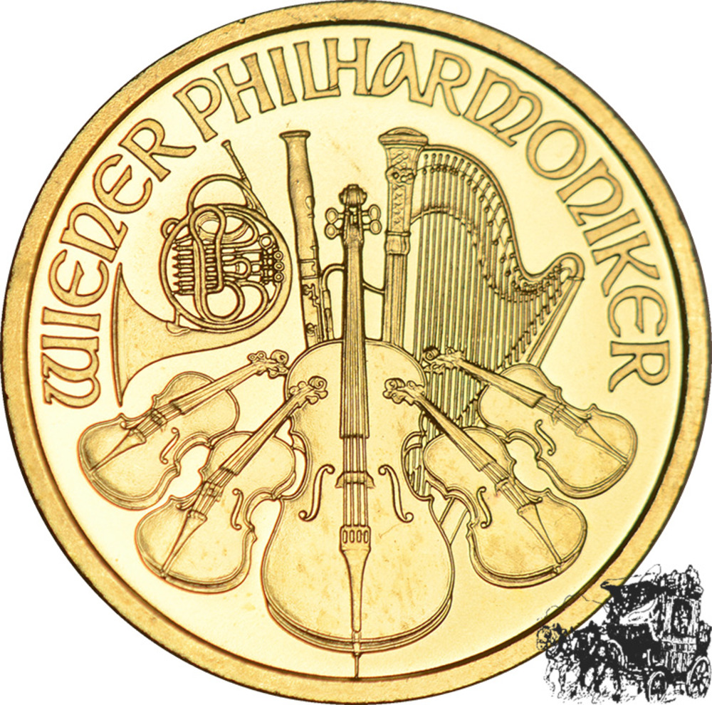 1000 Schilling 2001 - 1/2 Unce - Philharmoniker 1000 Schilling 2001 - 1/2 Unce - Philharmoniker