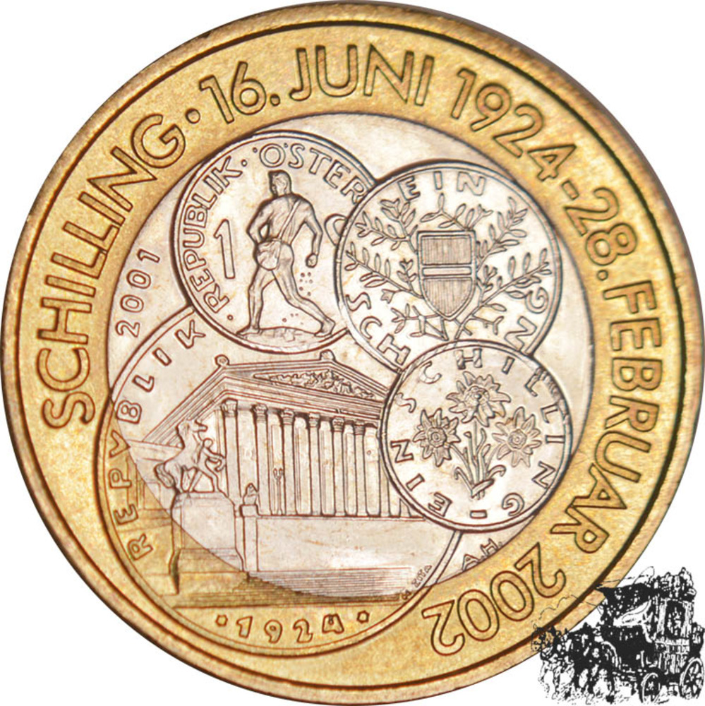 50 Schilling 2001 - Schillingswährung - lose