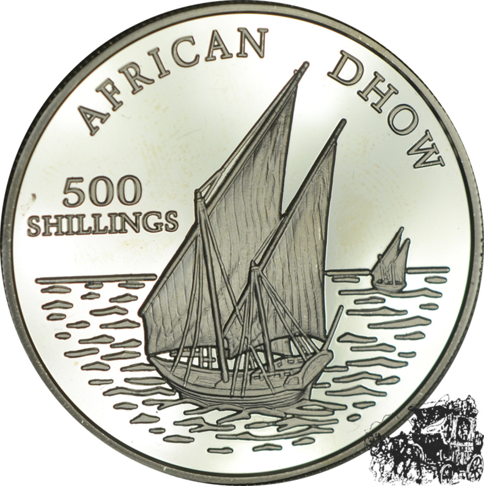 500 Shillings 2001 - Afrikanische Dhau 500 Shillings 2001 - Afrikanische Dhau