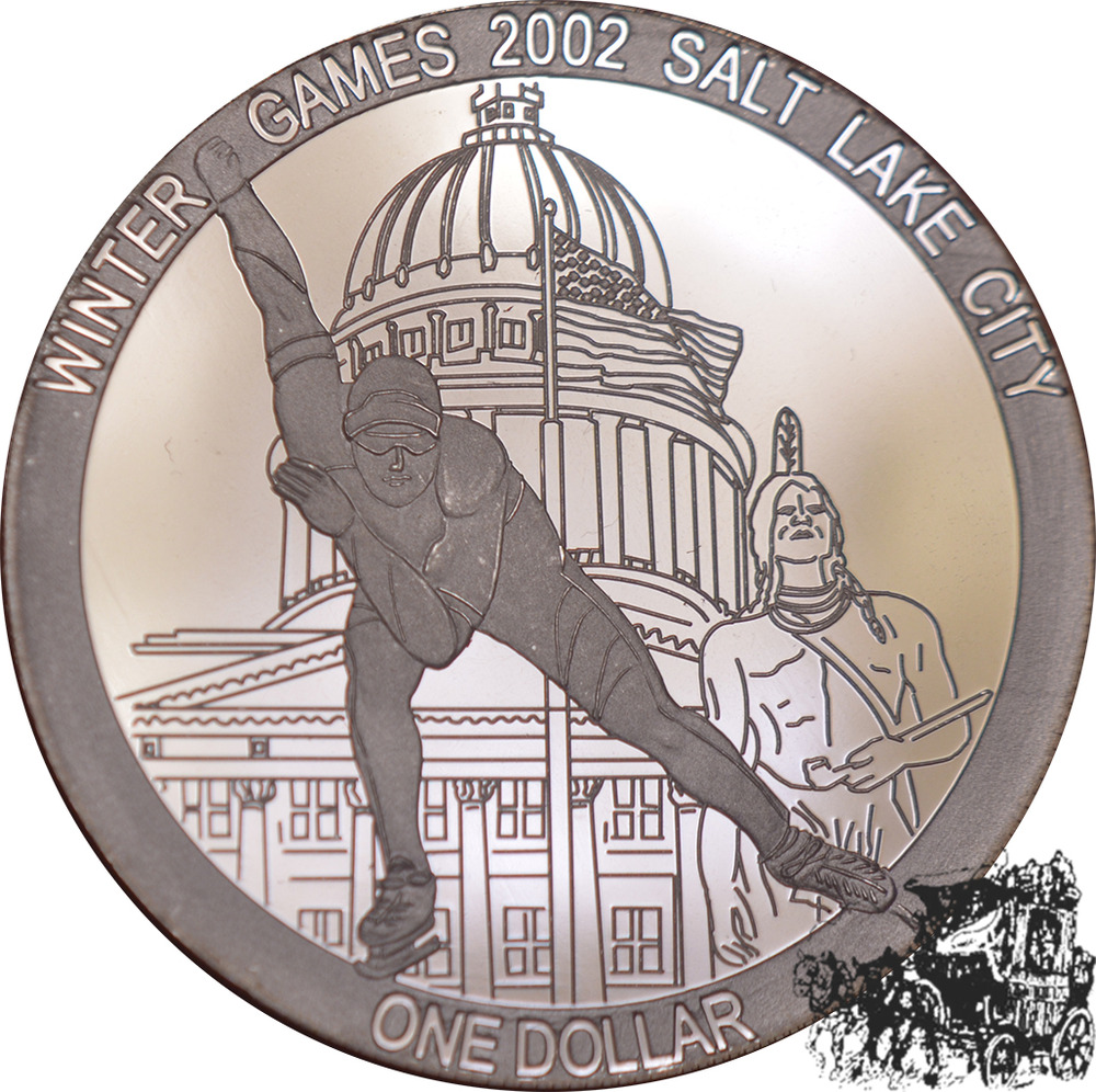 1 Dollar 2002 - Eisschnelllauf, Oly. Salt Lake City