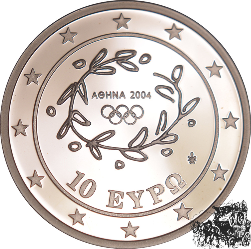 10 Euro 2003 - Laufen OLYMPIADE ATHEN 04 in Kapsel