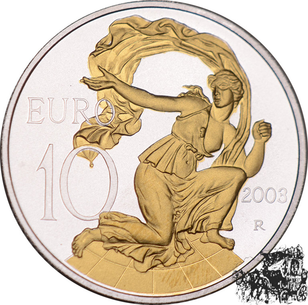 10 Euro 2003 - Europa des Volkes, Goldapplikation