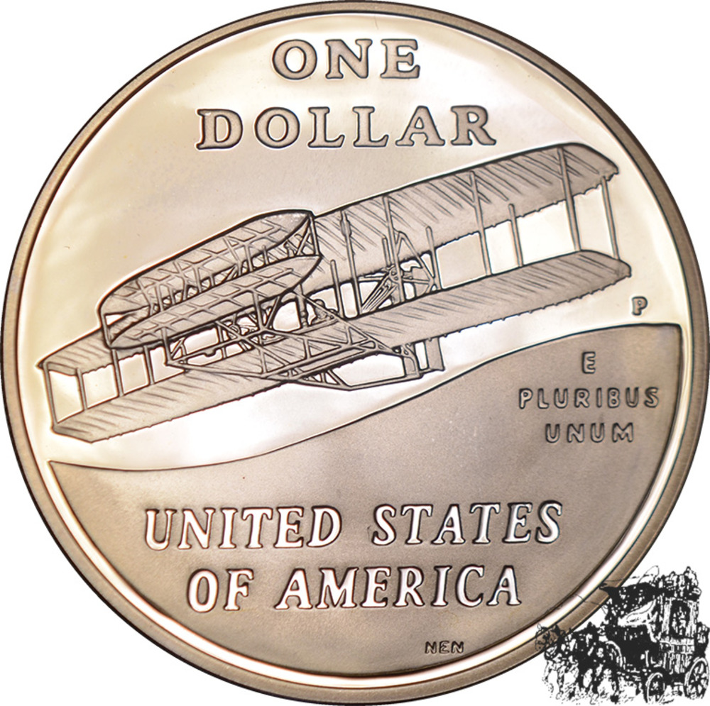 1 Dollar 2003 - 1. Motorflug der Wright Brüder