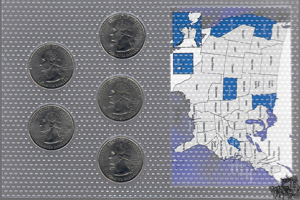 5 x 25 Cent 2005 P - USA