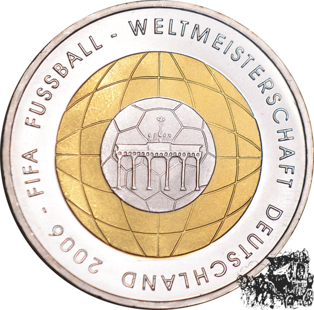 10 Euro 2006 - Fußball WM 2006, Goldapplikation