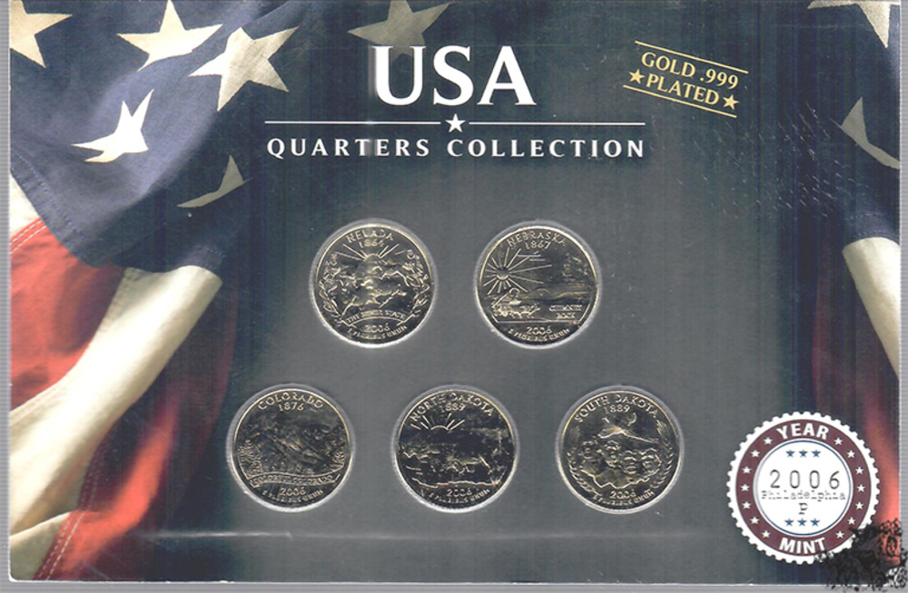 5 x 25 Cent 2006 P - USA 5 x 25 Cent 2006 P - USA