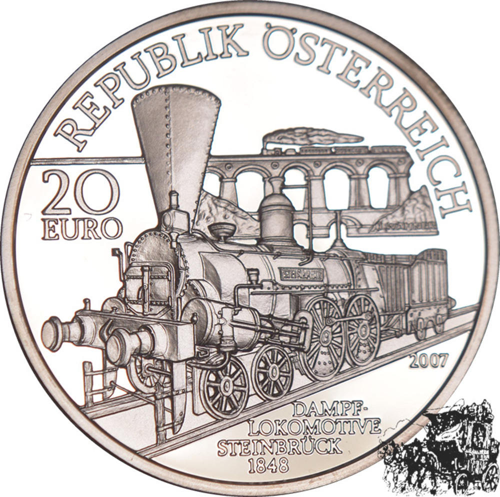 20 Euro 2007 - Südbahn Wien-Triest, in Kapsel