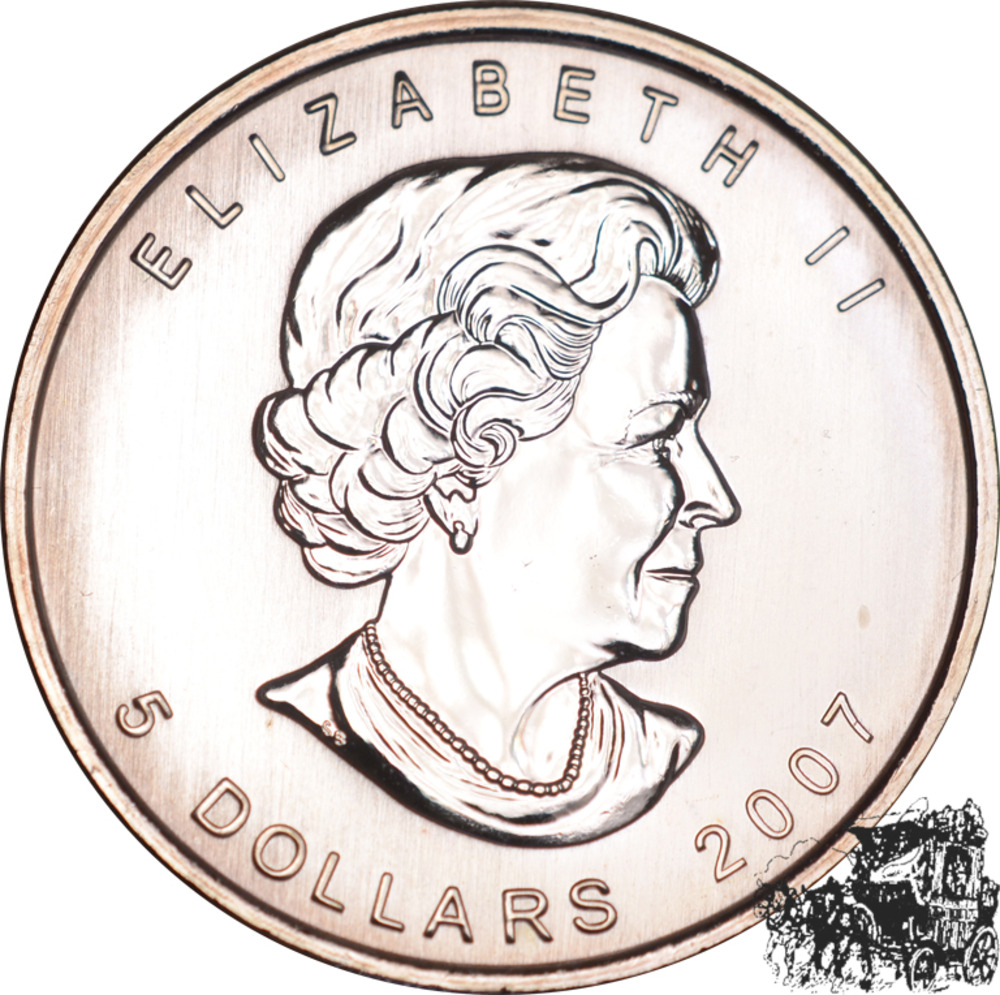 5 Dollar 2007 Maple Leaf 5 Dollar 2007 Maple Leaf