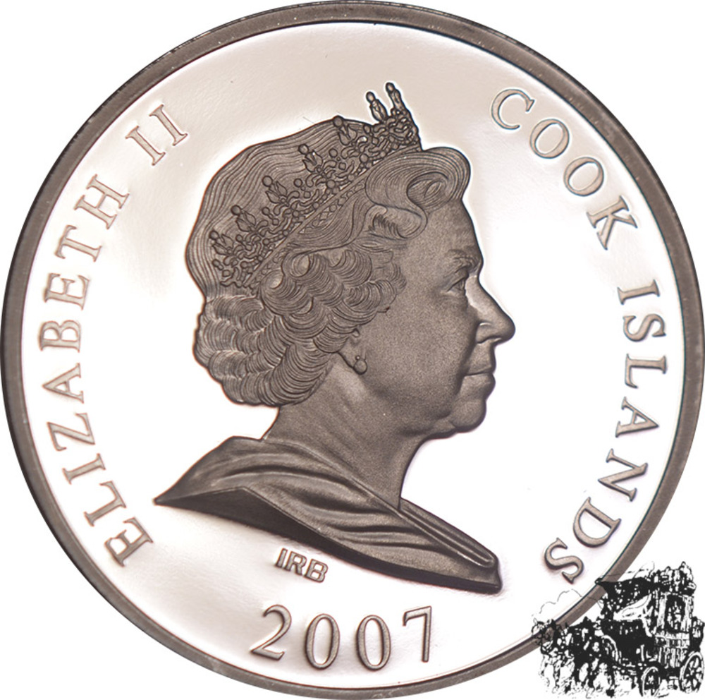 10 Dollar 2009 - Cook Island PP - Eiffelturm - Frankreich - Skulpturmünze