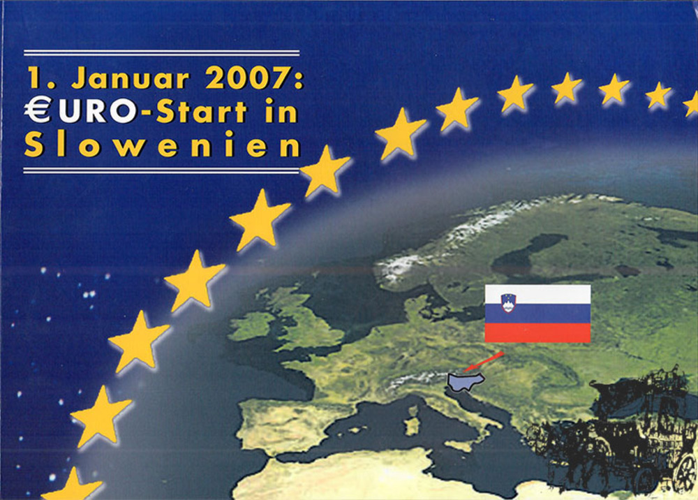 KMS 2007 - Slowenien, 3,88 € + 80,88 Stotinov zum EURO-Start