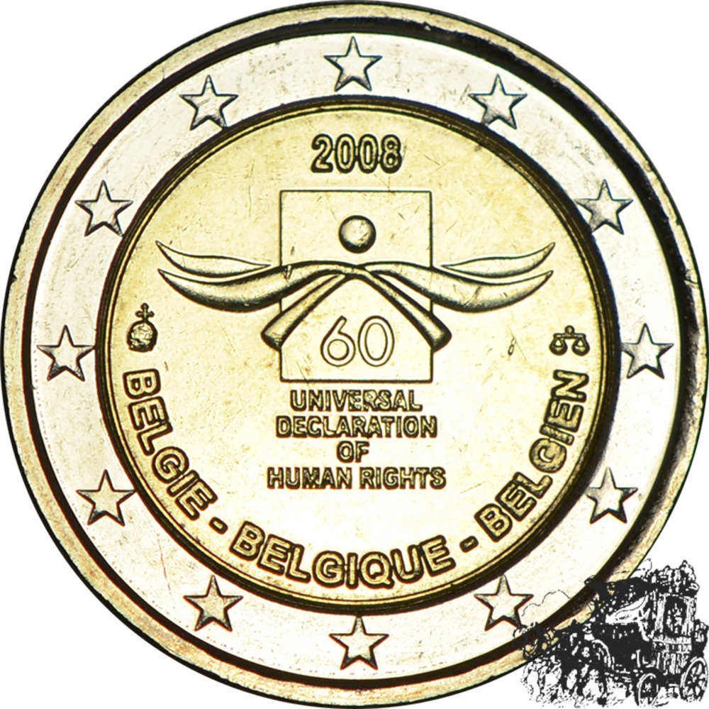 2 Euro 2008 - 60 Jahre Menschenrechtsvertrag