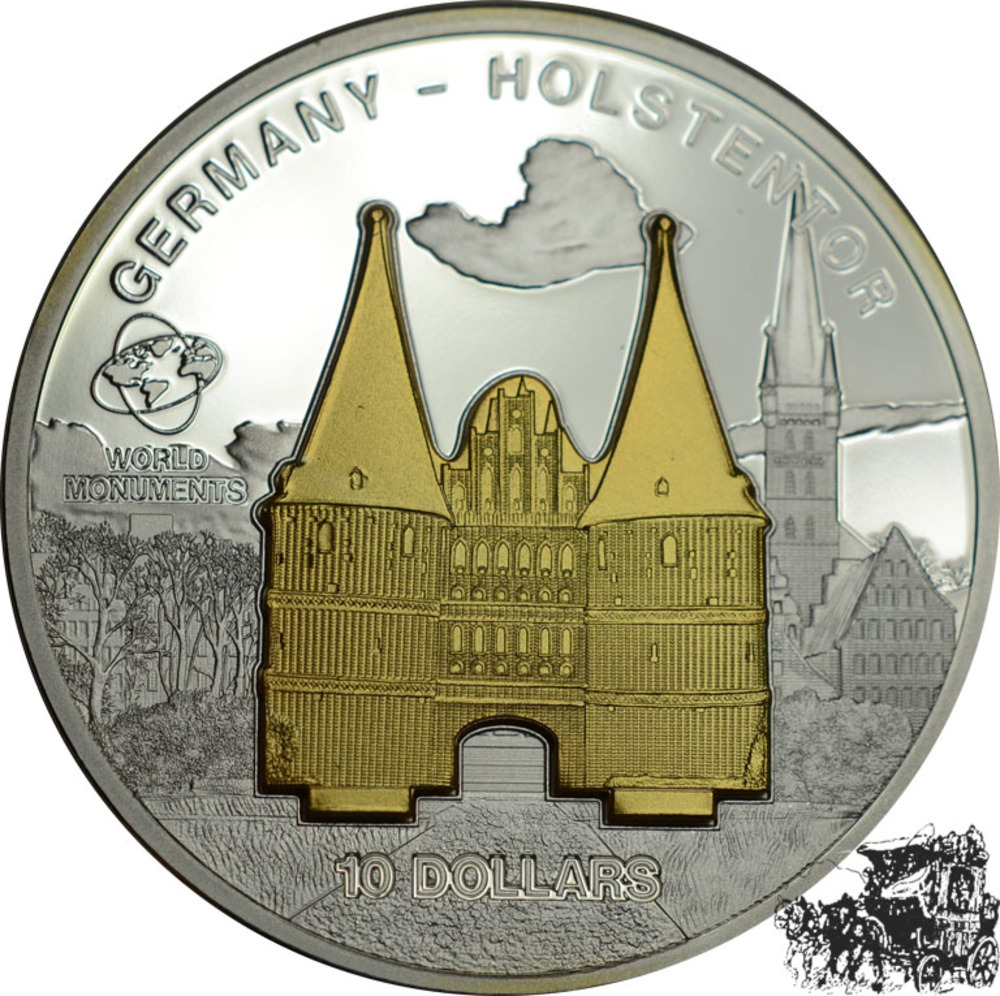 10 Dollar 2009 - Holstentor, Deutschland