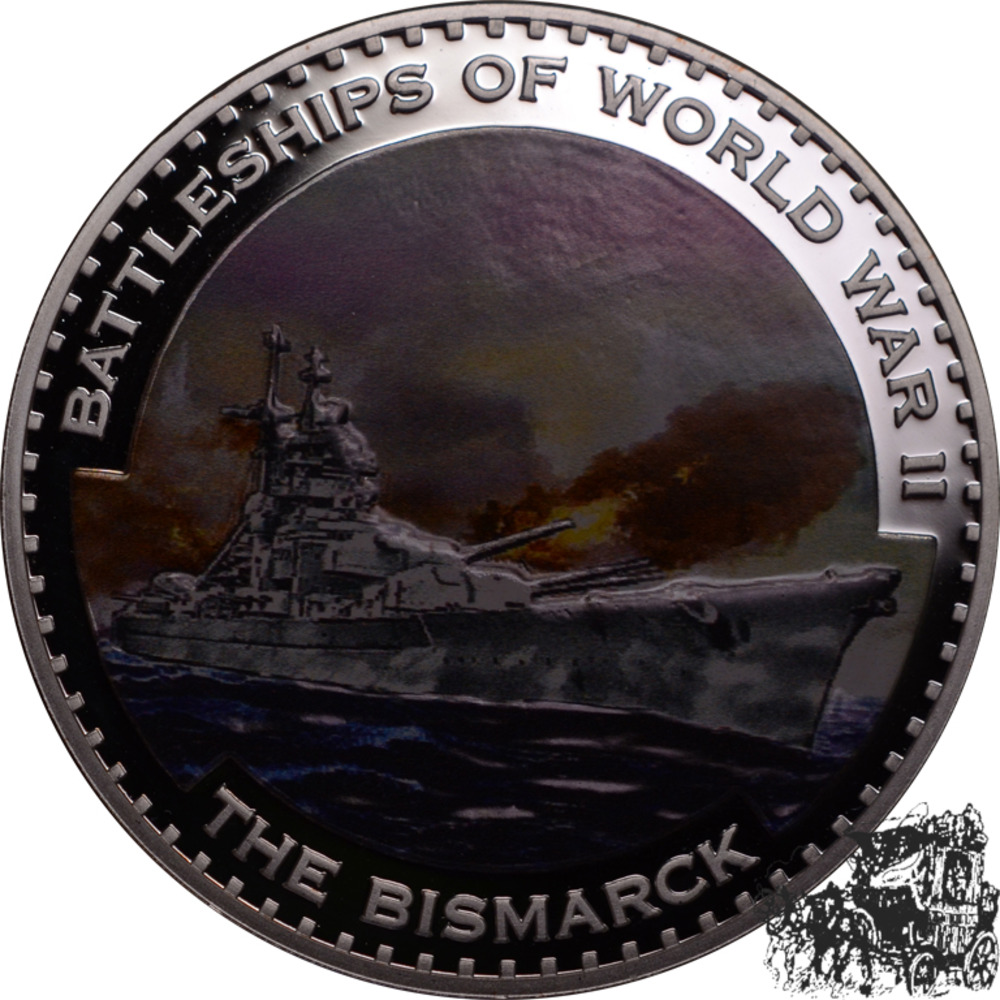 5 Kwacha 2009 - Schlachtschiff Bismarck 5 Kwacha 2009 - Schlachtschiff Bismarck