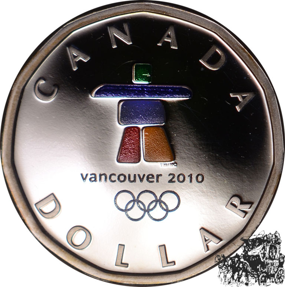 1 Dollar 2010 - Olympiade Logo