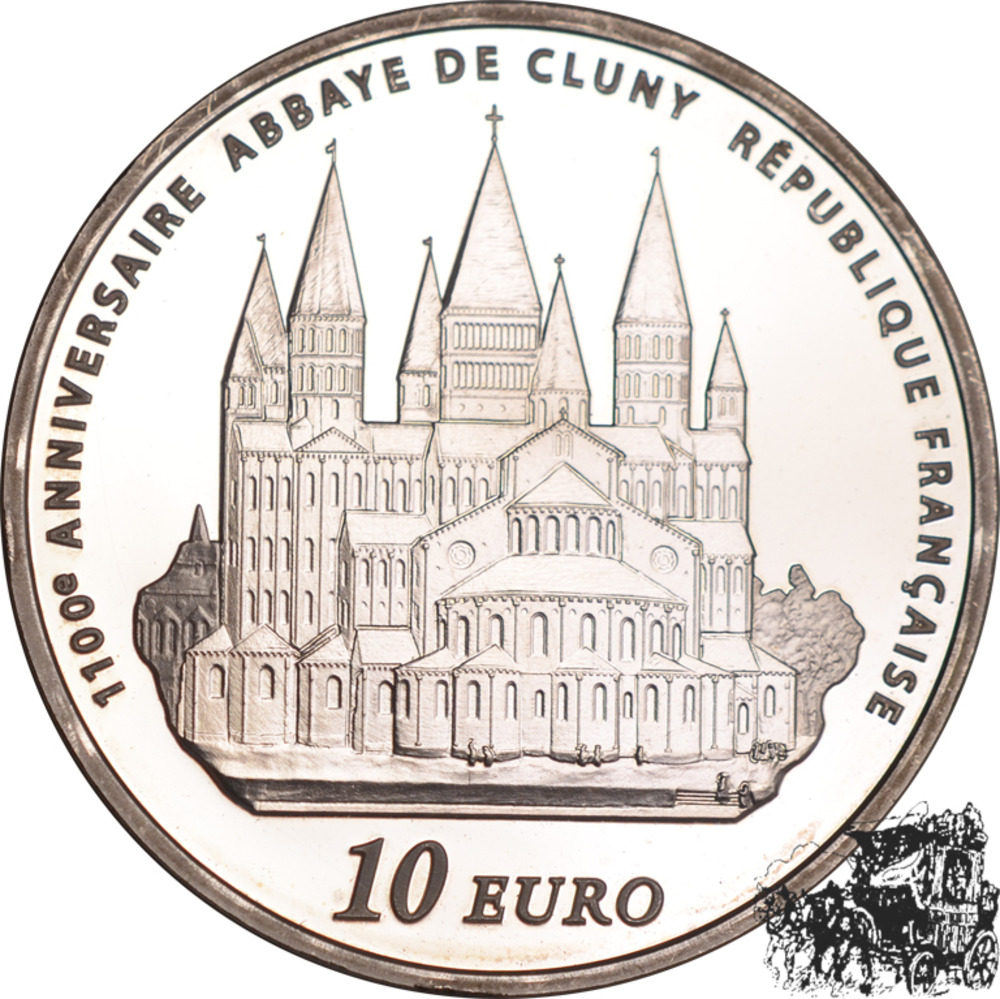 10 Euro 2010 - 1100 a. Abbaye de Cluny