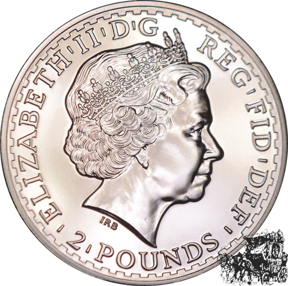 2 Pfund 2010 - Britannia - Goldapplikation 2 Pfund 2010 - Britannia - Goldapplikation
