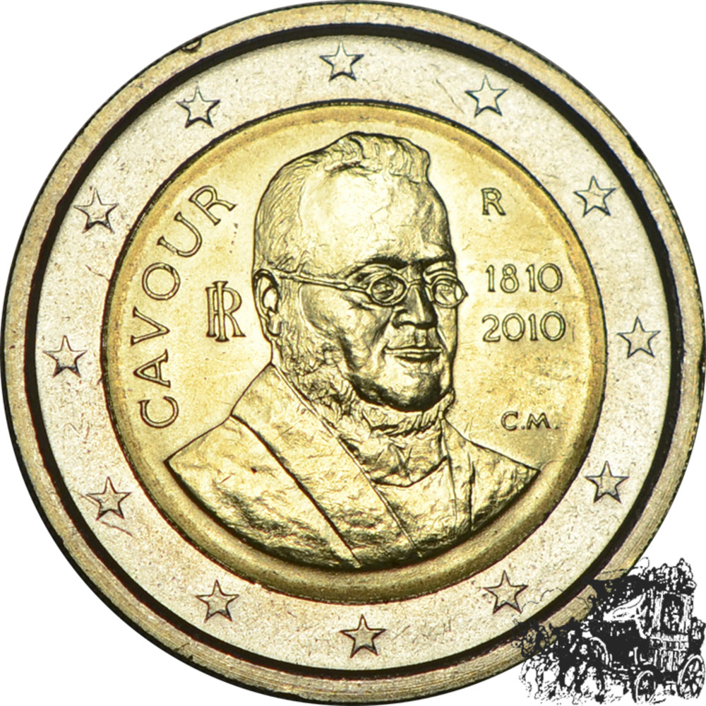 2 Euro 2010 - 200 Geburtstag v. Cavour