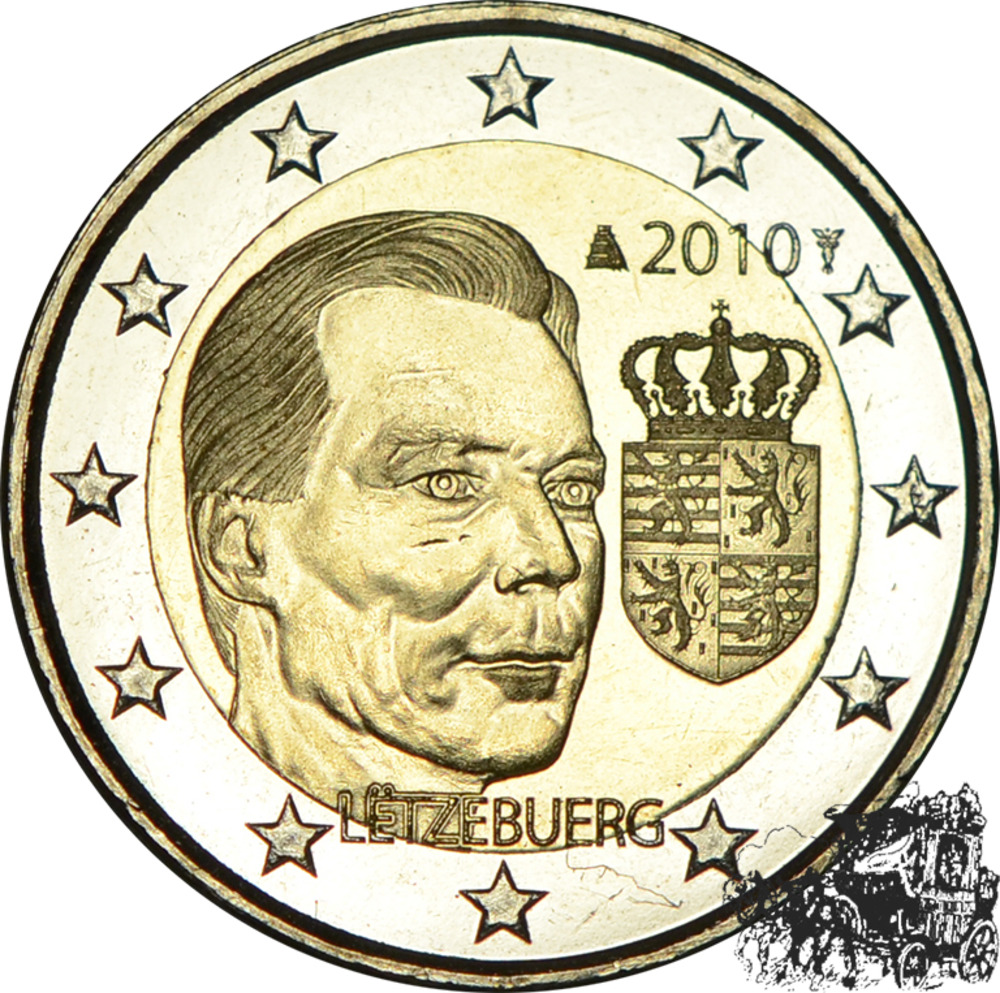 2 Euro 2010 - Wappen d. Großherzogtums