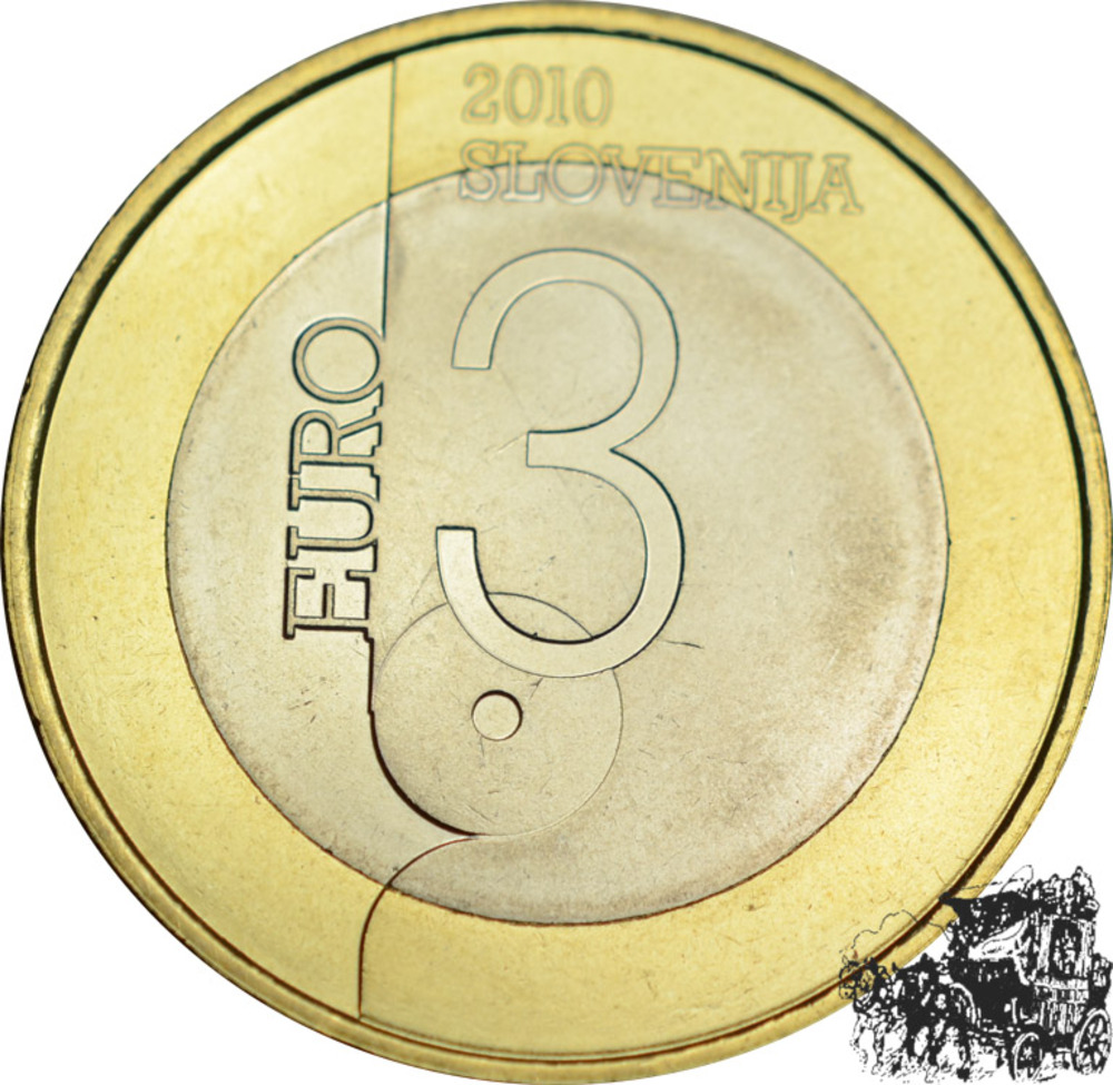 3 Euro 2010 - Slowenien Welthauptstadt des Buches 2010