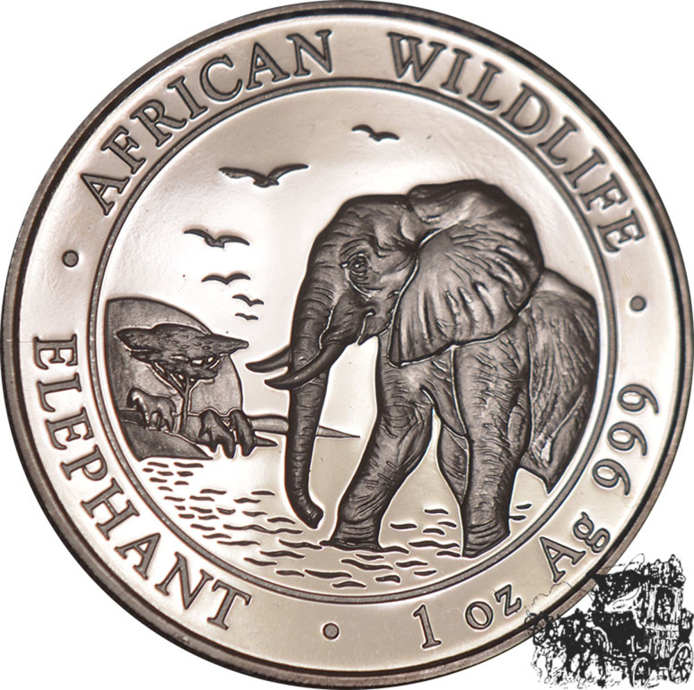 100 Shillings 2010 - Elefant