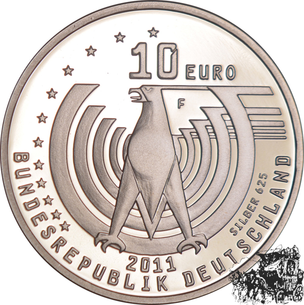 10 Euro 2011 F - 125 Jahre Automobil 10 Euro 2011 F - 125 Jahre Automobil