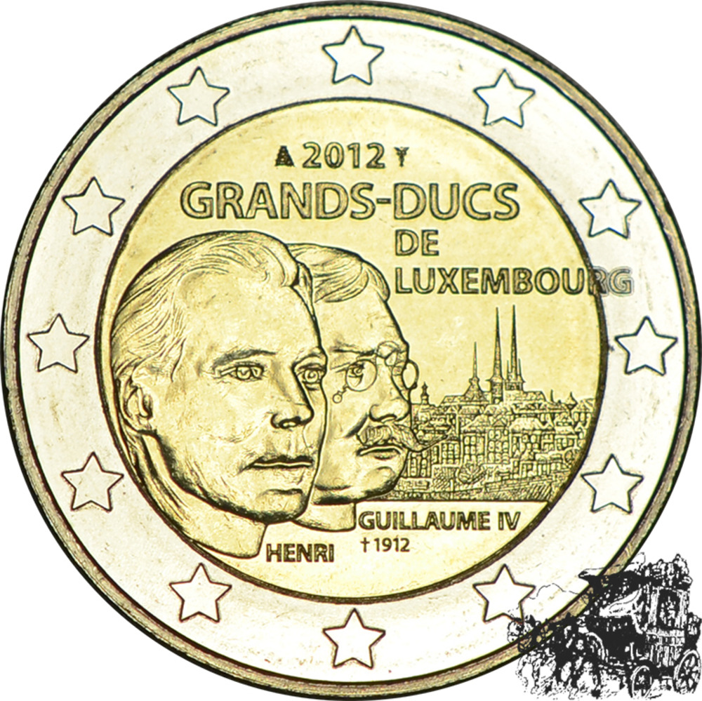 2 Euro 2012 - 100. Todestag Wilhelm IV. von Luxemburg
