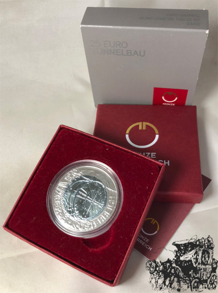 25 Euro 2013 - Tunnelbau, OVP 25 Euro 2013 - Tunnelbau, OVP