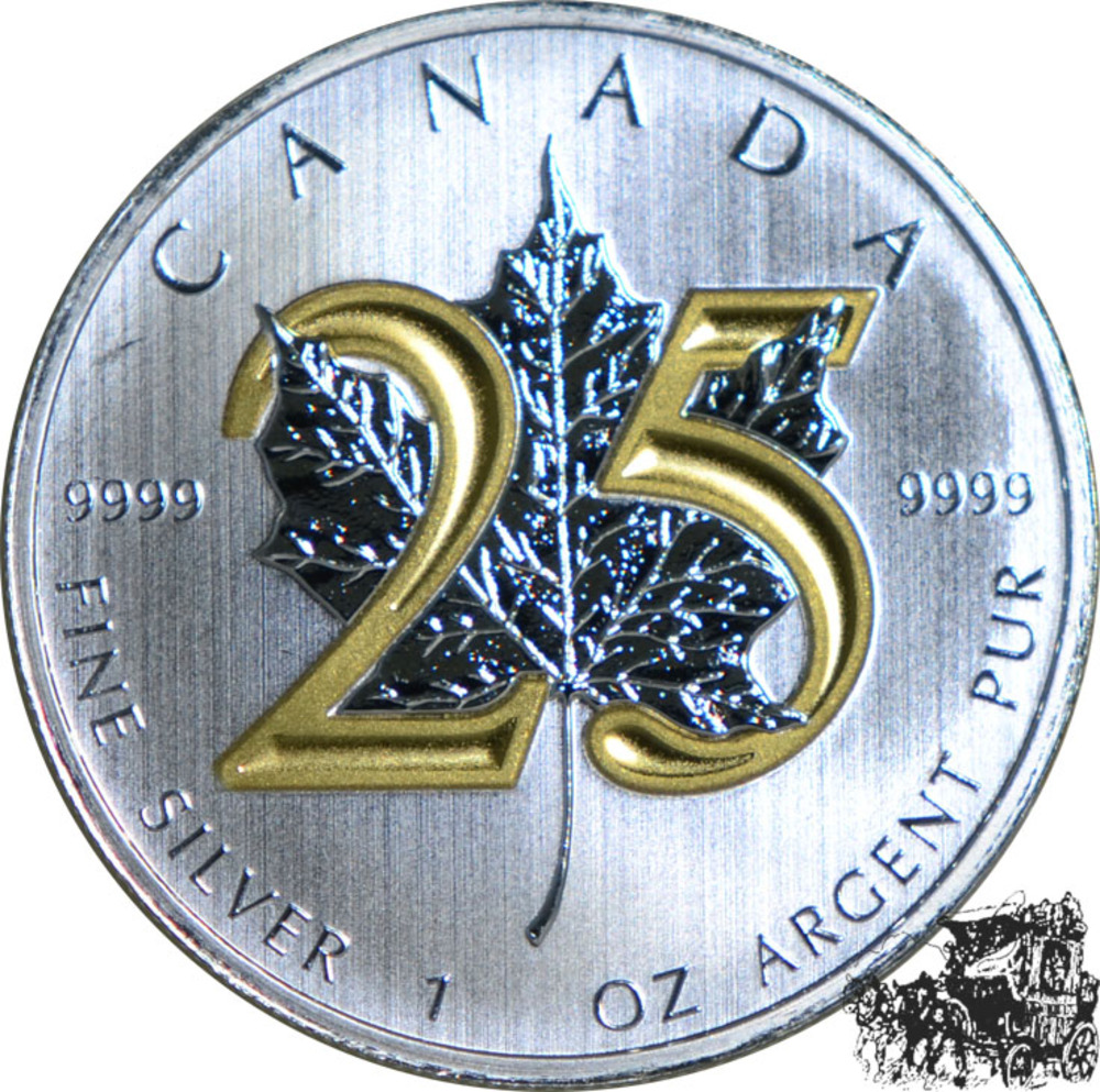 5 Dollar 2013 - 25 Jahre Maple Leaf 5 Dollar 2013 - 25 Jahre Maple Leaf