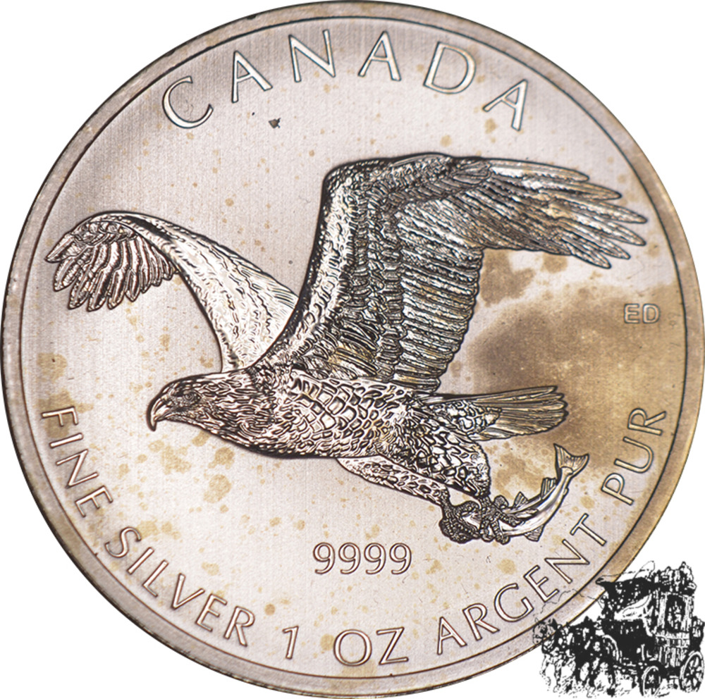 5 Dollar 2014 - Adler mit Fisch