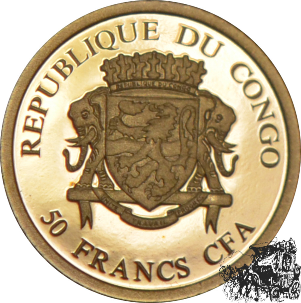 50 Francs 2014 - Kongo - 50 Jahre Krügerand