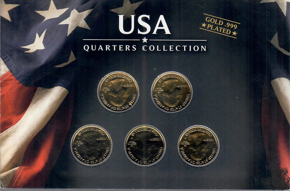 5 x 25 Cent 2014 P - USA 5 x 25 Cent 2014 P - USA