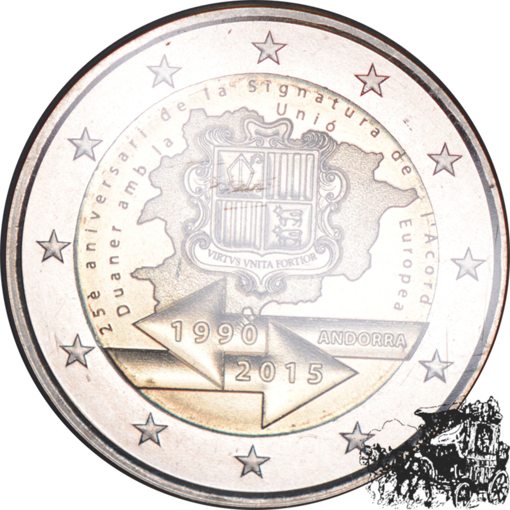 2 Euro 2015 - 25 Jahre Zollunion, Andorra